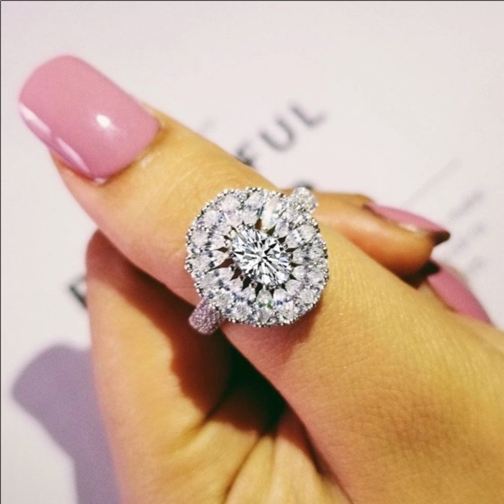 Sterling Silver CZ Ring (Size 7.5) NEW WITH TAGS